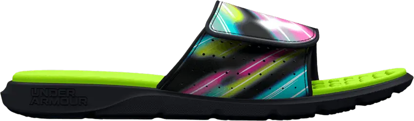  Under Armour Ignite Pro Graphic Strap Slide &#039;Holographic&#039;