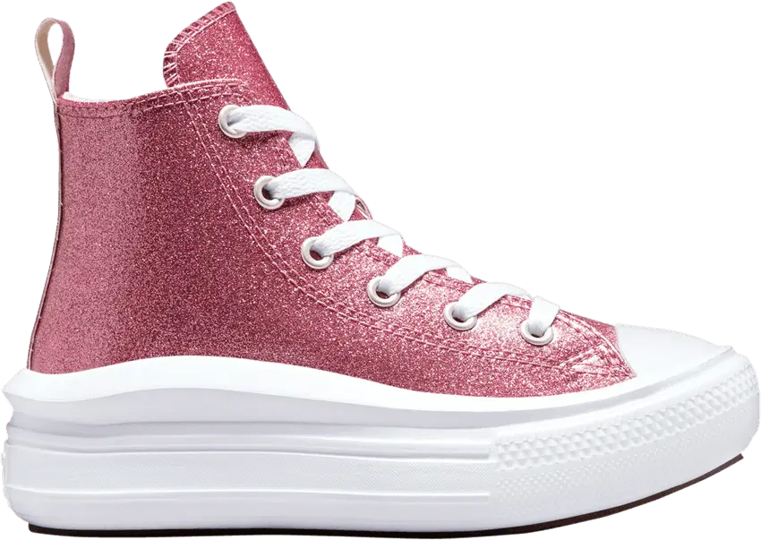  Converse Chuck Taylor All Star Move Platform High PS &#039;Pink Glitter&#039;