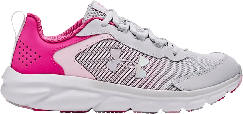  Under Armour Assert 9 GS &#039;Halo Grey Rebel Pink&#039;