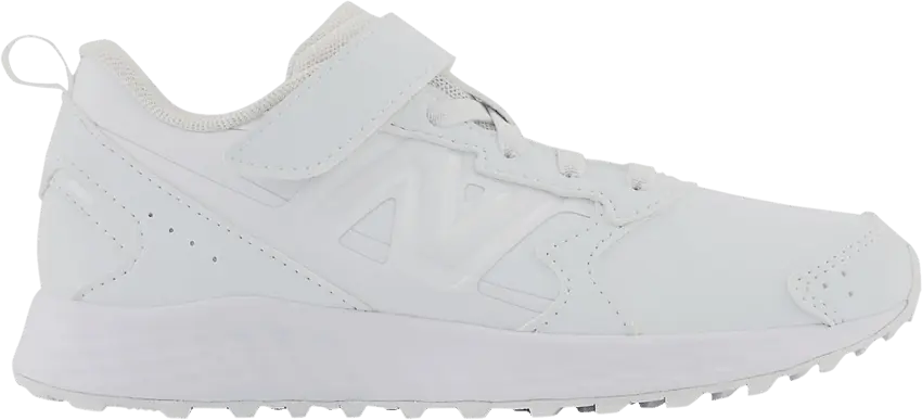 New Balance Fresh Foam 650v1 Bungee Lace Top Strap Big Kid &#039;Triple White&#039;