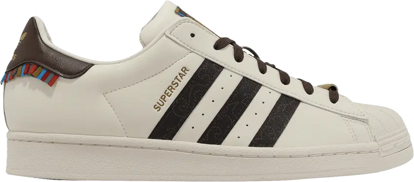  Adidas Superstar &#039;Chalk White Brown&#039;