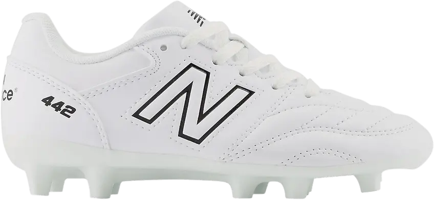  New Balance 442v2 Academy FG Big Kid Wide &#039;White Black&#039;