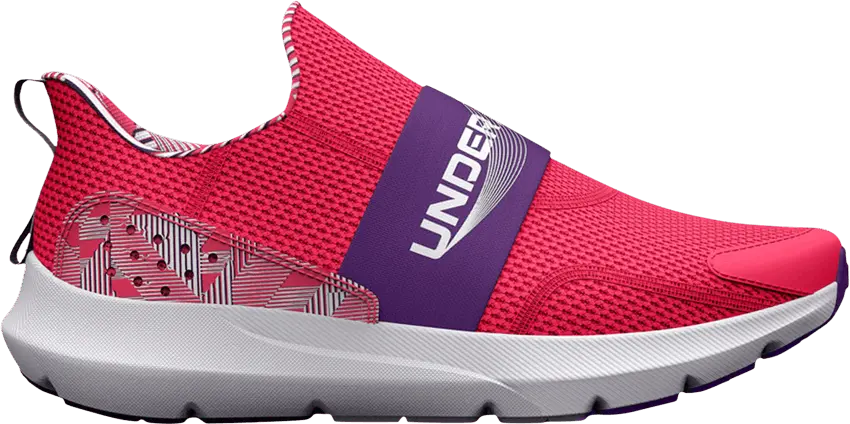  Under Armour Surge 3 Slip GS &#039;Pink Shock&#039;