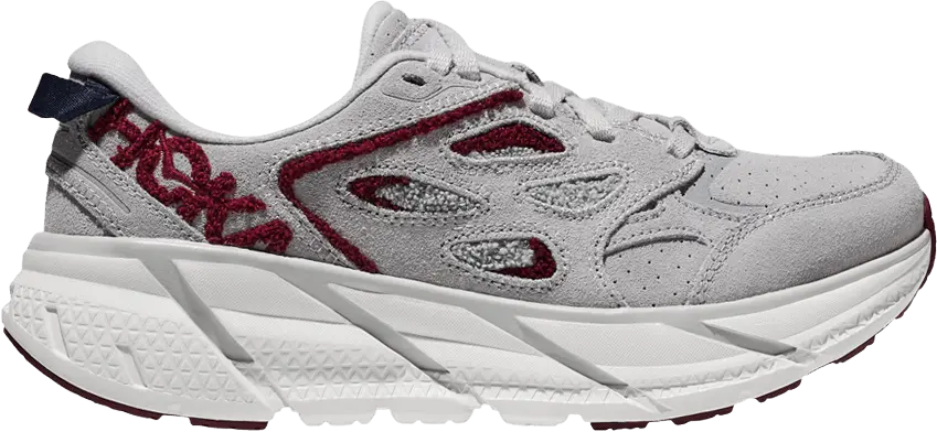  Hoka One One Clifton L Embroidery &#039;Lunar Rock Cabernet&#039;