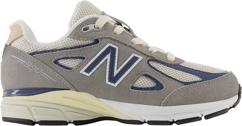  New Balance 990v4 Little Kid Wide &#039;Grey Day 2023&#039;