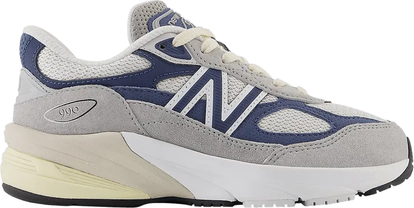  New Balance 990v6 Little Kid X-Wide &#039;Grey Day 2023&#039;