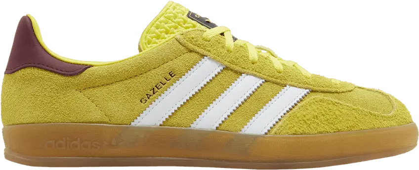  Adidas Wmns Gazelle Indoor &#039;Bright Yellow Burgundy&#039;