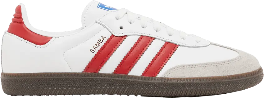  Adidas Samba OG &#039;White Scarlet&#039;