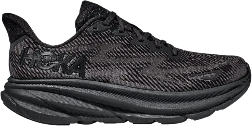  Hoka One One Clifton 9 Wide &#039;Triple Black&#039;