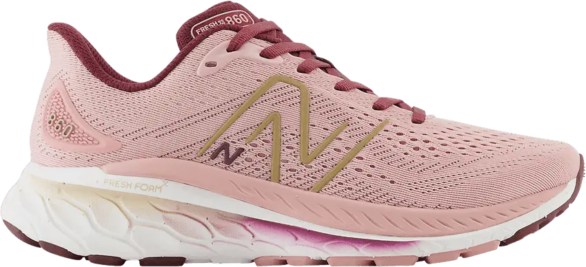  New Balance Wmns Fresh Foam X 860v13 Wide &#039;Pink Moon Burgundy&#039;