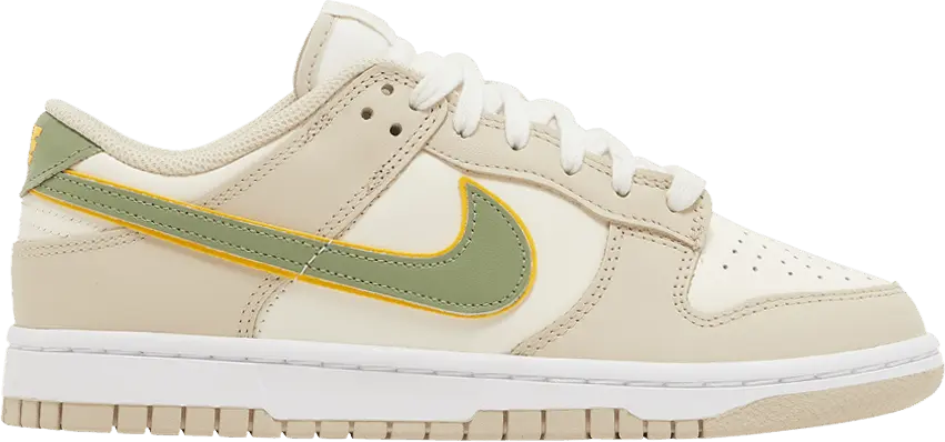  Nike Dunk Low Pale Ivory Oil Green (Women&#039;s)