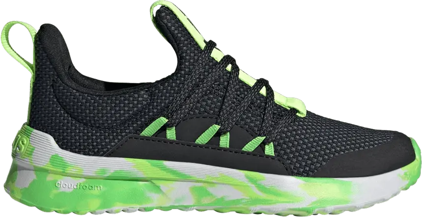  Adidas Lite Racer Adapt 5.0 J &#039;Black Lucid Lemon Camo&#039;