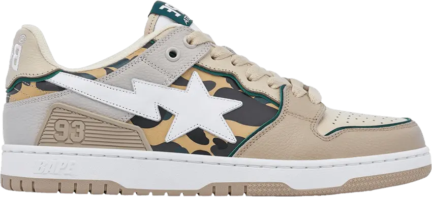  Bape Wmns Sk8 Sta #4 &#039;Beige Camo&#039;