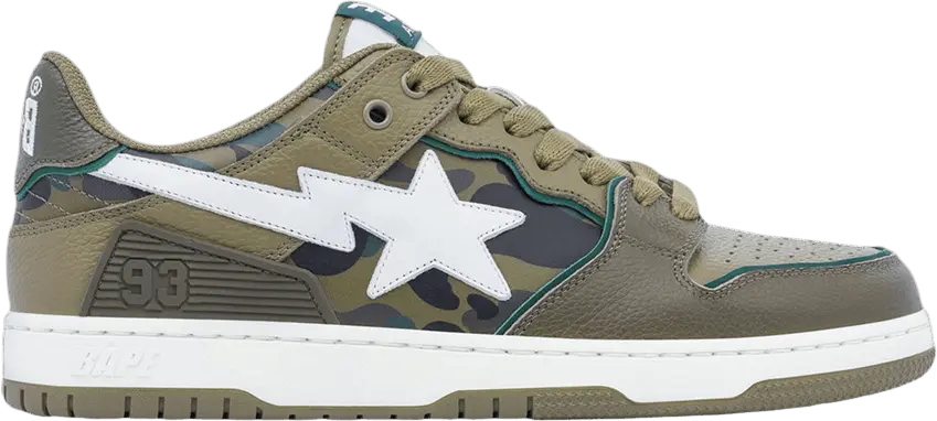  Bape Sk8 Sta #4 M1 &#039;Olive Drab&#039;