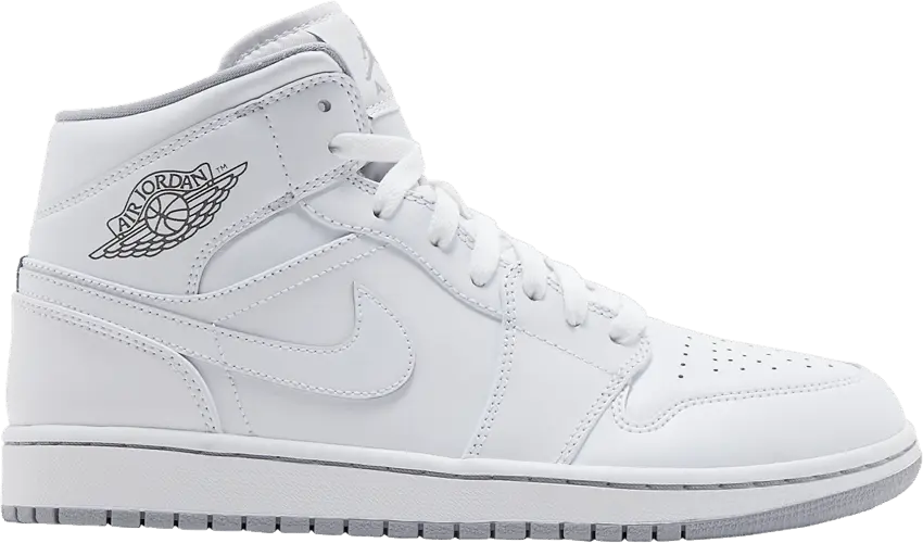  Jordan 1 Mid White Wolf Grey (2016)