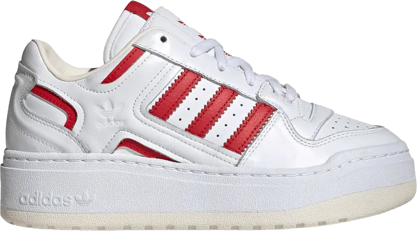  Adidas Wmns Forum XLG &#039;White Scarlet&#039;