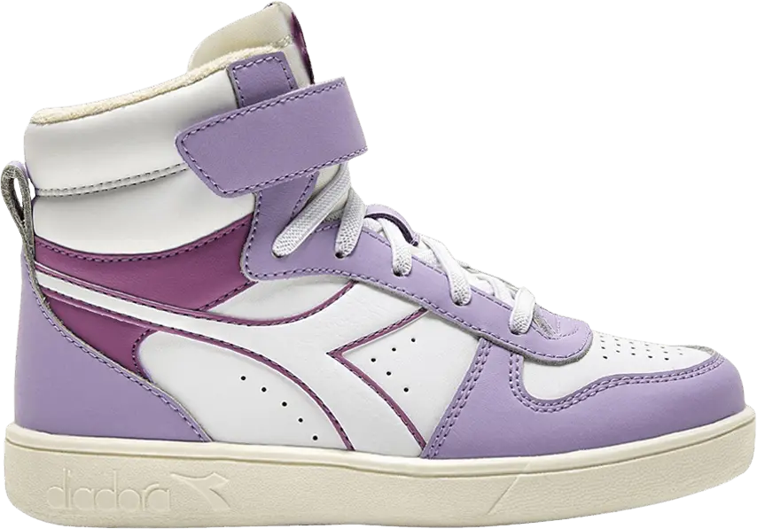  Diadora Magic Basket Mid Little Kid &#039;Mulberry&#039;