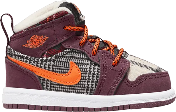  Air Jordan 1 Mid SE TD &#039;Plaid&#039;