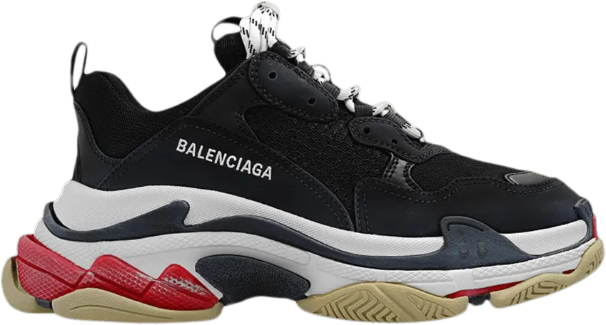  Balenciaga Wmns Triple S Sneaker &#039;Black Red&#039; 2023