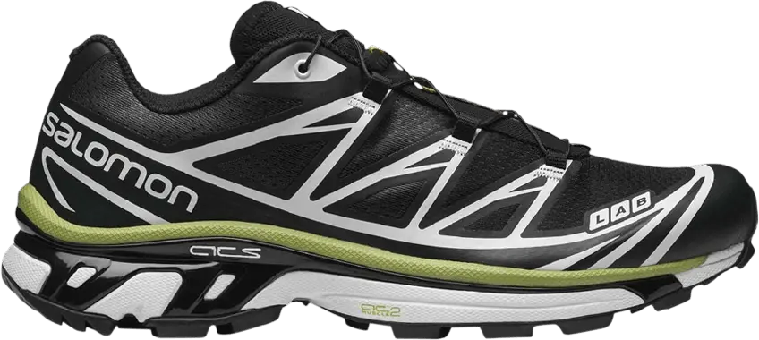  Salomon XT-6 Black Green Lime