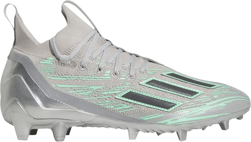  Adidas Adizero Primeknit Flash Cleats &#039;Grey Mint&#039;