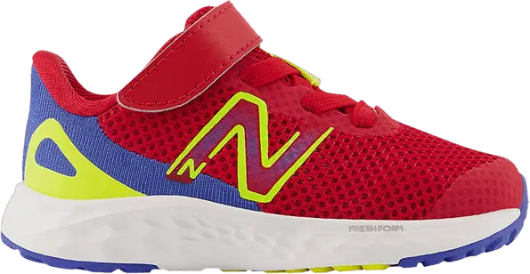  New Balance Fresh Foam Arishi v4 Bungee Lace Toddler X-Wide &#039;Team Red Cosmic Pineapple&#039;