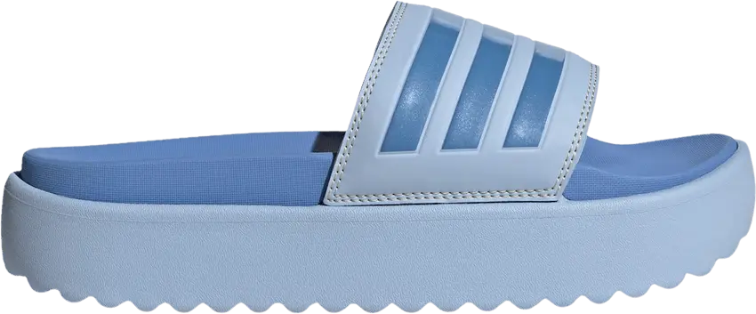  Adidas Wmns Adilette Platform Slide &#039;Blue Dawn&#039;