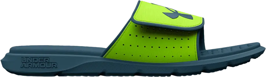  Under Armour Ignite Pro Slide GS &#039;Lime Surge Static Blue&#039;