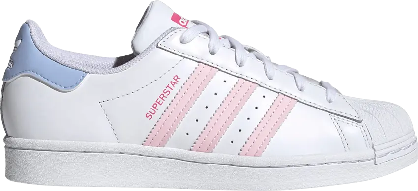  Adidas Wmns Superstar &#039;White Pink Blue&#039;
