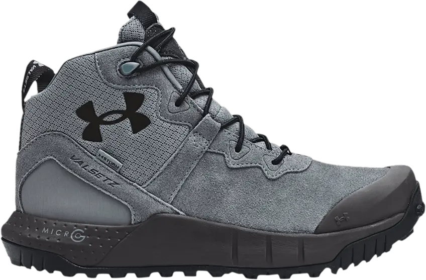  Under Armour Micro G Valsetz Mid Leather &#039;Gravel&#039;