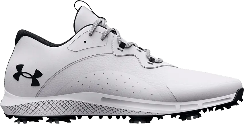  Under Armour Charged Draw 2 Golf Wide &#039;White Black&#039;