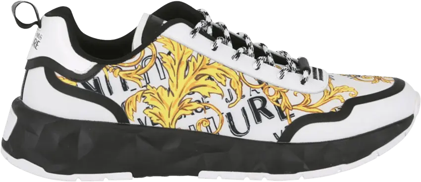  Versace Jeans Atom Low &#039;Baroque Print - White Gold&#039;