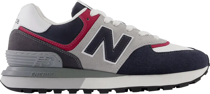  New Balance 574 Navy Grey Red