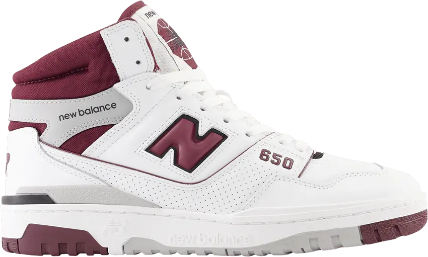  New Balance 650R &#039;White Burgundy&#039;