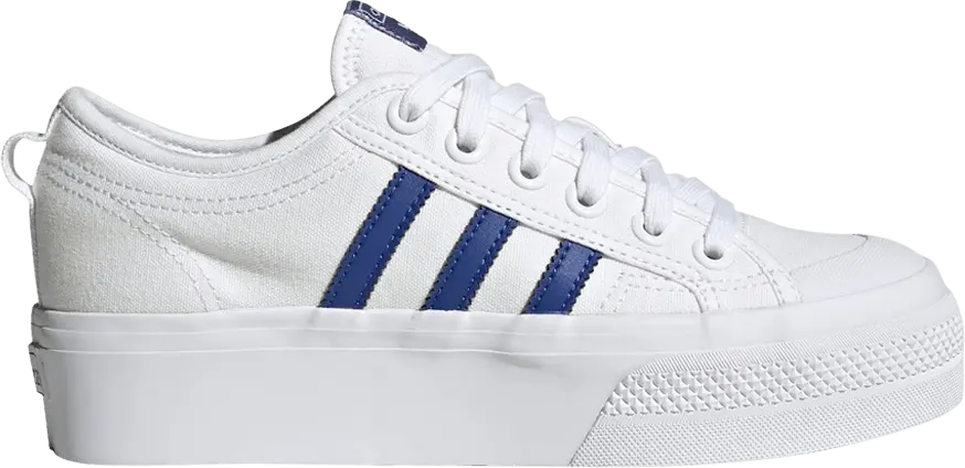  Adidas Wmns Nizza Platform &#039;White Semi Lucid Blue&#039;