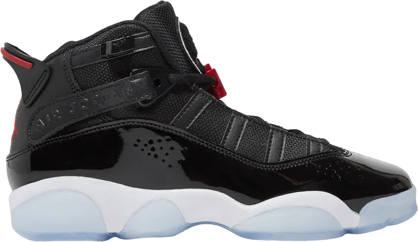  Jordan 6 Rings Black White Gym Red (GS)