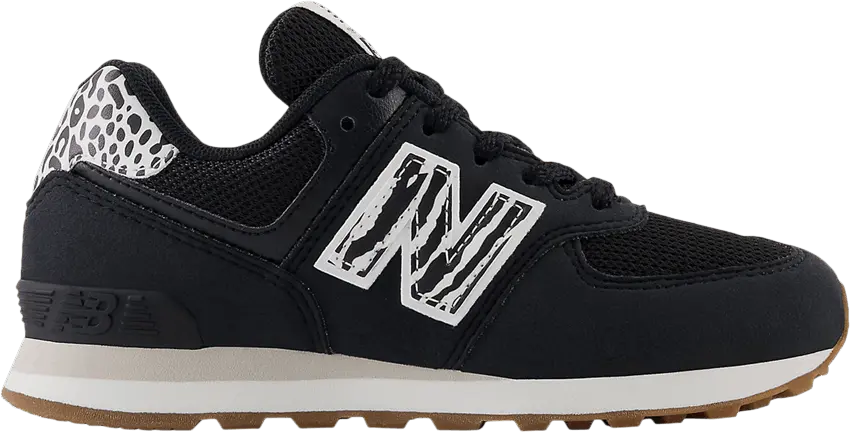  New Balance 574 Little Kid Wide &#039;Animal Print&#039;