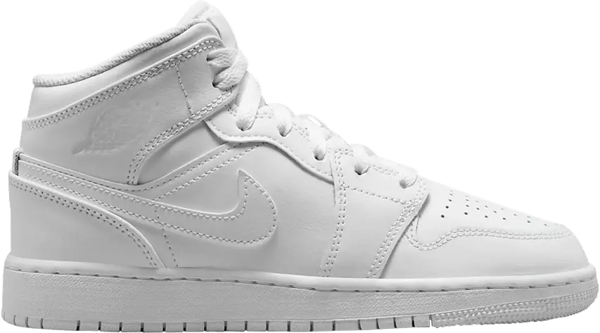  Jordan 1 Mid Triple White (2023) (GS)