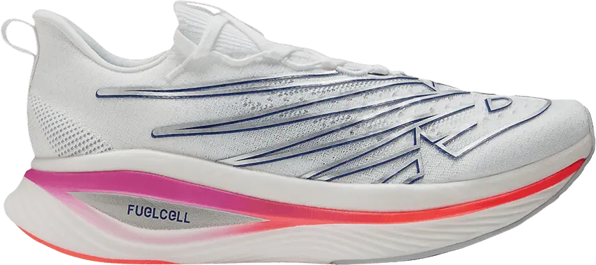  New Balance FuelCell SC Elite V3 White Victory Blue