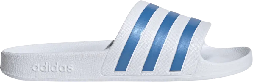  Adidas Wmns Adilette Aqua Slide &#039;White Blue Fusion&#039;