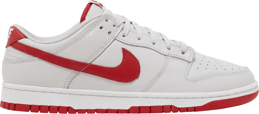  Nike Dunk Low Vast Grey Varsity Red