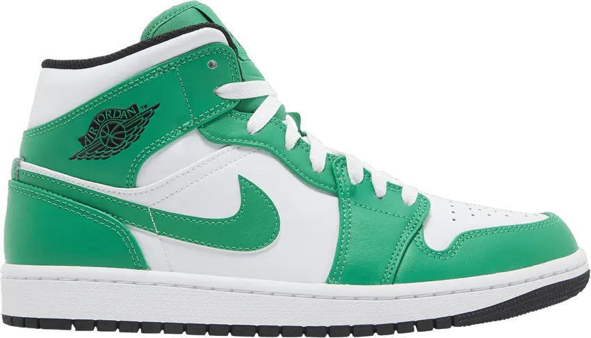  Jordan 1 Mid Lucky Green