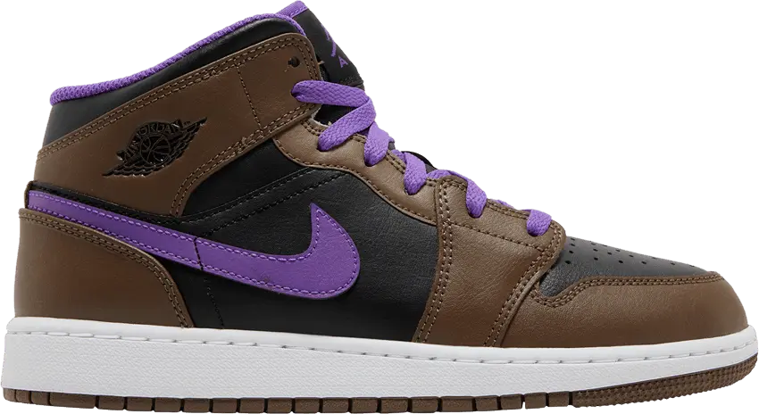  Jordan 1 Mid Purple Mocha (GS)