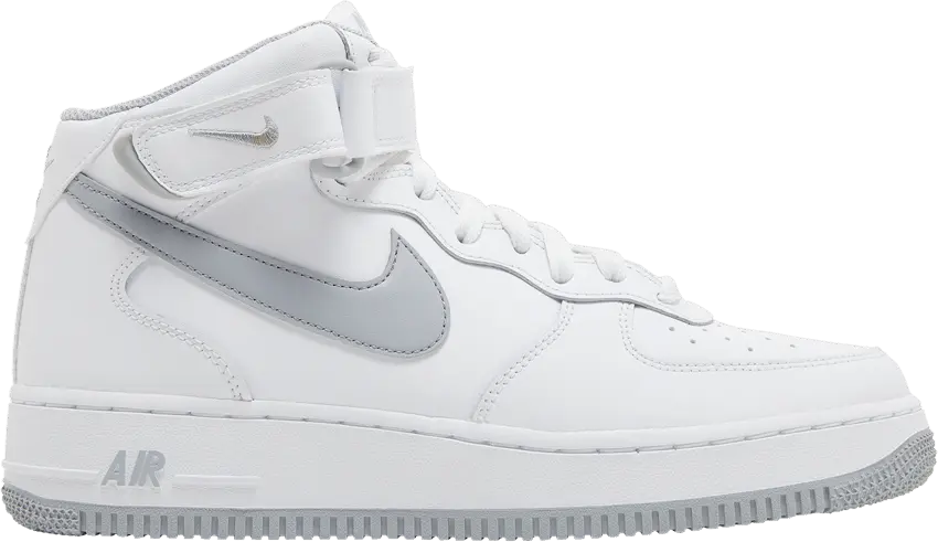  Nike Air Force 1 Mid &#039;07 White Wolf Grey