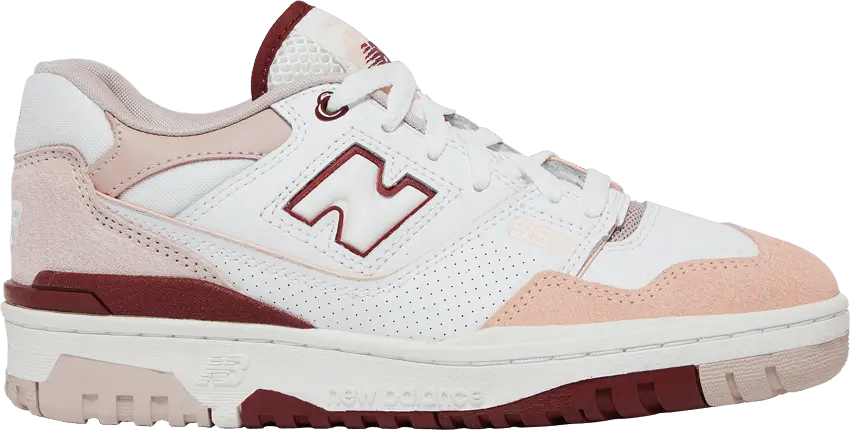  New Balance 550 White Scarlet (Women&#039;s)