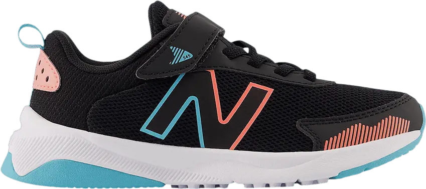 New Balance Dynasoft 545 Bungee Lace Little Kid Wide &#039;Black Grapefruit&#039;