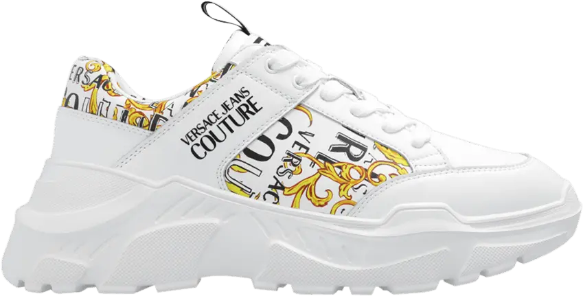 Versace Speedtrack &#039;Baroque Print - White Gold&#039;