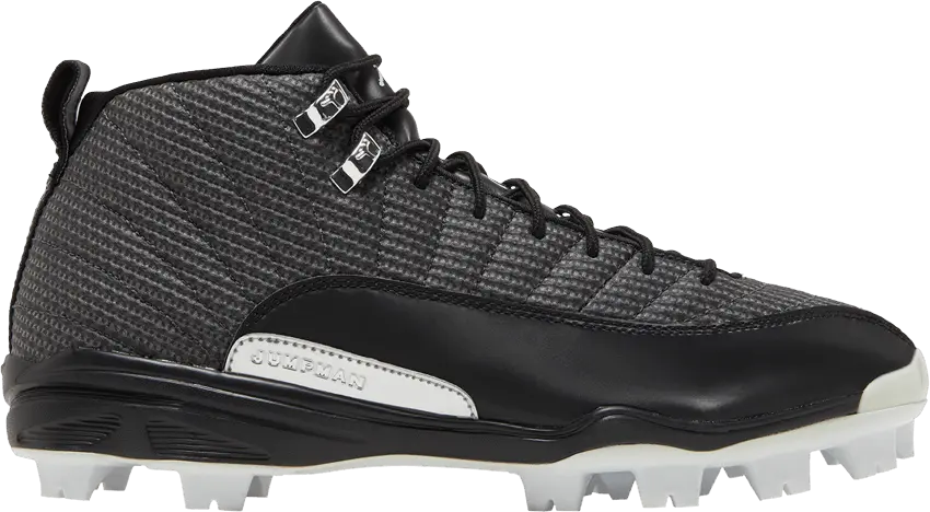  Jordan 12 Retro MCS Black Metallic Silver