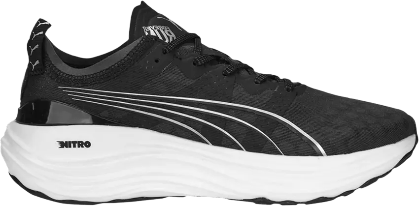  Puma Wmns ForeverRun Nitro &#039;Black White&#039;