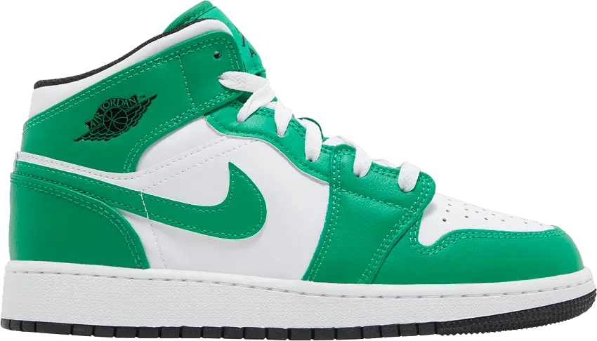  Jordan 1 Mid Lucky Green (GS)